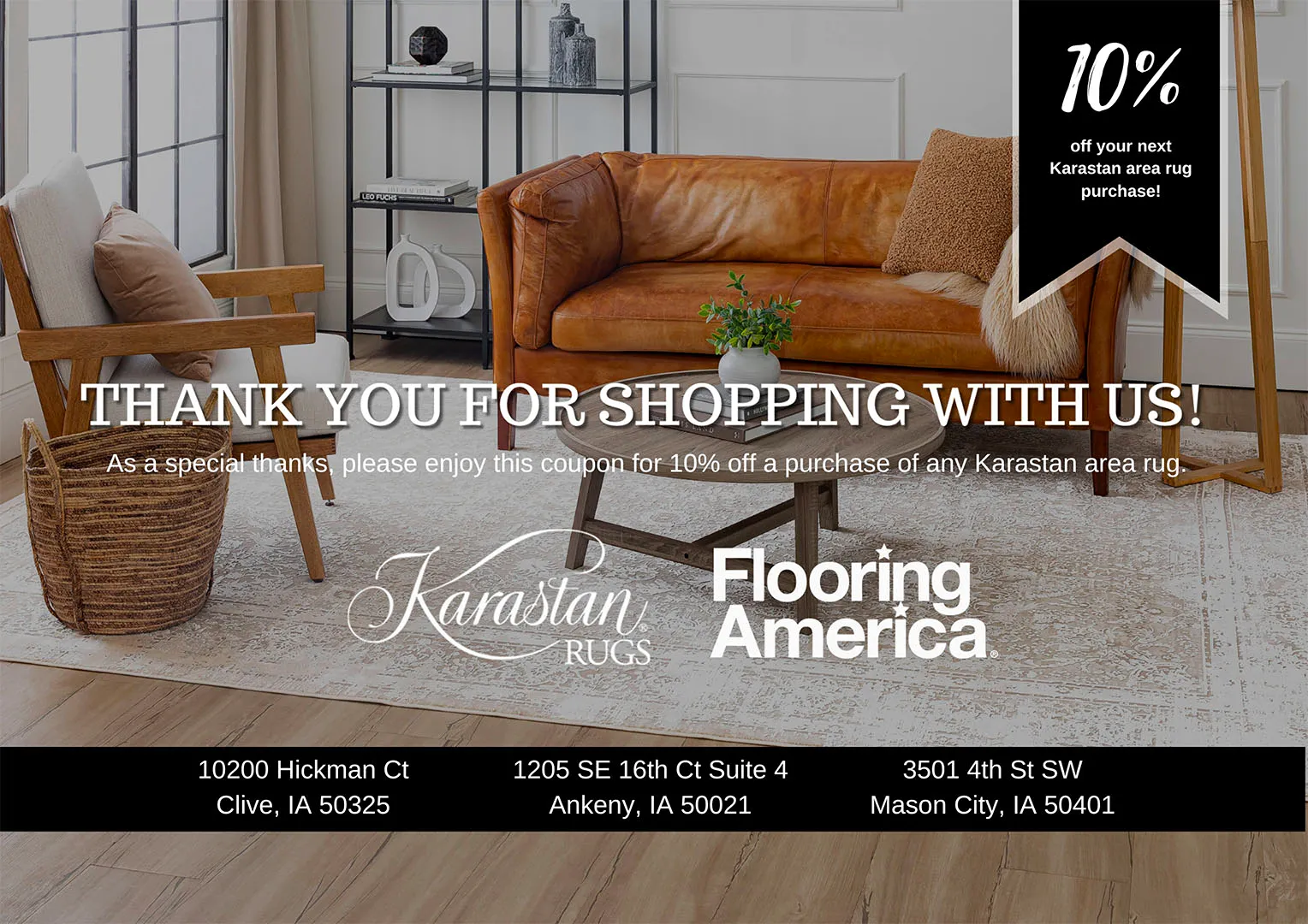 A thank you from Karastan coupon 